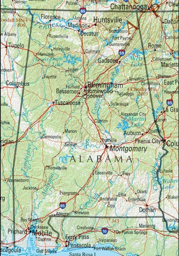 Gadsden Map AL
